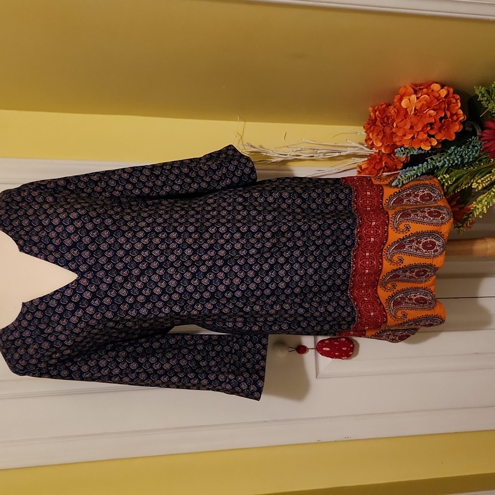 Faded Glory Comfortable India Print Dress